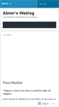 Mobile Screenshot of abners.wordpress.com