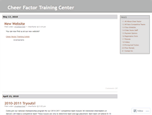 Tablet Screenshot of cheerfactor.wordpress.com