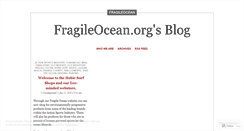 Desktop Screenshot of fragileocean.wordpress.com