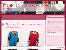 Tablet Screenshot of fashionmadeforwomen.wordpress.com