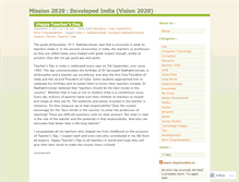 Tablet Screenshot of developedindiamission2020.wordpress.com