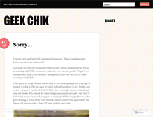 Tablet Screenshot of geekchiknz.wordpress.com