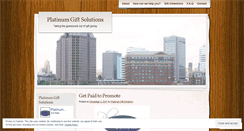Desktop Screenshot of platinumgiftsolutions.wordpress.com