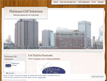 Tablet Screenshot of platinumgiftsolutions.wordpress.com