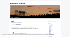 Desktop Screenshot of plumillasypalabras.wordpress.com