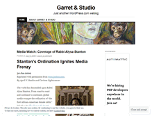 Tablet Screenshot of garretandstudio.wordpress.com