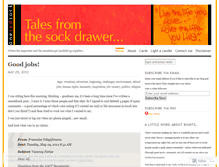 Tablet Screenshot of oneredsock.wordpress.com