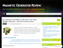 Tablet Screenshot of magneticgeneratorreview.wordpress.com