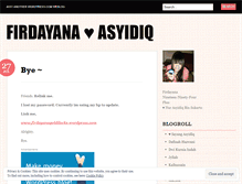 Tablet Screenshot of firdayana.wordpress.com