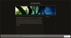 Desktop Screenshot of greennclean5.wordpress.com