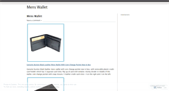Desktop Screenshot of leathermenswallet.wordpress.com