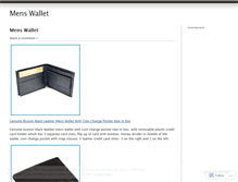 Tablet Screenshot of leathermenswallet.wordpress.com