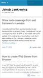 Mobile Screenshot of jcubic.wordpress.com