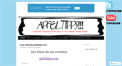 Desktop Screenshot of apfeltipps.wordpress.com