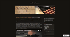 Desktop Screenshot of checksandbalances.wordpress.com