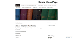 Desktop Screenshot of bauerhistory.wordpress.com