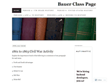 Tablet Screenshot of bauerhistory.wordpress.com