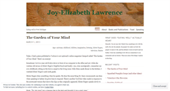 Desktop Screenshot of joyelizabethlawrence.wordpress.com