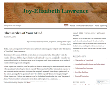Tablet Screenshot of joyelizabethlawrence.wordpress.com
