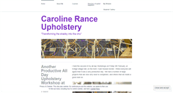 Desktop Screenshot of carolinerancereupholstery.wordpress.com