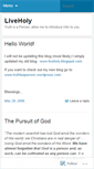Mobile Screenshot of liveholy.wordpress.com