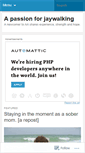 Mobile Screenshot of apassionforjaywalking.wordpress.com