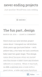 Mobile Screenshot of neverendingprojects.wordpress.com