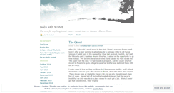 Desktop Screenshot of nolasaltwater.wordpress.com