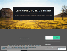 Tablet Screenshot of lynchburgpubliclibrary.wordpress.com
