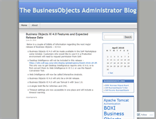 Tablet Screenshot of busobj.wordpress.com