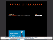 Tablet Screenshot of livingintheframe.wordpress.com