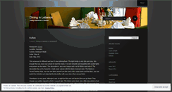 Desktop Screenshot of dininginlebanon.wordpress.com