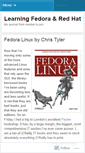 Mobile Screenshot of learningfedora.wordpress.com