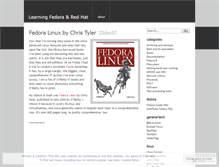 Tablet Screenshot of learningfedora.wordpress.com