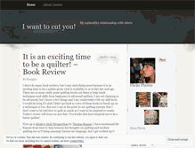 Tablet Screenshot of iwanttocutyou.wordpress.com