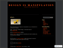 Tablet Screenshot of designismanipulation.wordpress.com