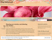 Tablet Screenshot of onewoman365.wordpress.com