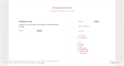 Desktop Screenshot of enzodavid.wordpress.com