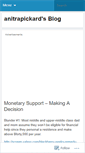 Mobile Screenshot of anitrapickard.wordpress.com