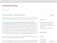 Tablet Screenshot of anitrapickard.wordpress.com