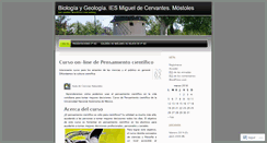 Desktop Screenshot of biologiaygeologiacervantes.wordpress.com