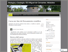 Tablet Screenshot of biologiaygeologiacervantes.wordpress.com