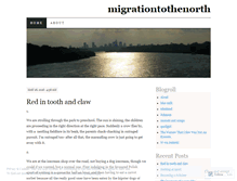 Tablet Screenshot of migrationtothenorth.wordpress.com