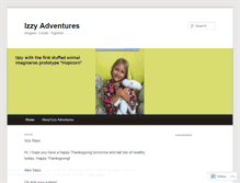 Tablet Screenshot of izzyadventures.wordpress.com