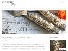 Tablet Screenshot of couturetable.wordpress.com