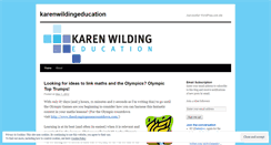 Desktop Screenshot of karenwildingeducation.wordpress.com
