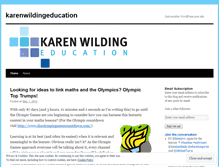 Tablet Screenshot of karenwildingeducation.wordpress.com
