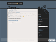 Tablet Screenshot of ncwedding.wordpress.com