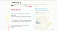 Desktop Screenshot of ani13.wordpress.com