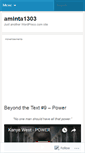 Mobile Screenshot of aminta1303.wordpress.com